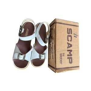 Vintage Scamp by Weber white sandals shoes aruba size girls 4 womens 5.5 6 gum